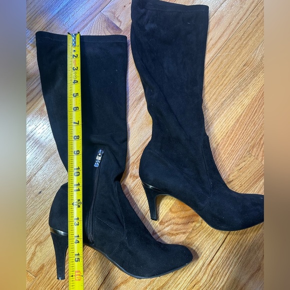 BCBGeneration Black Suede Raymona Slouch Boot - Picture 5 of 9